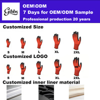 Gants de travail de sécurité en nylon et élasthanne, micro-mousse, revêtement en nitrile NBR, gants en micro-mousse 15G