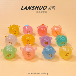 ชุดของเล่นตัวการ์ตูนสามมิติ Lanshuo ทำจากเรซิ่นพลาสติกขนาดเล็ก สำหรับเด็กอายุ 7-12 ปี - Product Image 3