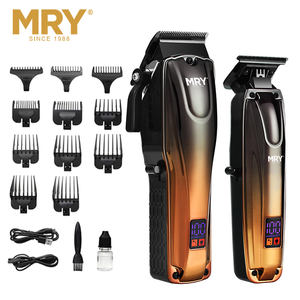 MRY, nuevo diseño, juego <span class=keywords><strong>de</strong></span> cortapelos recargables, Afeitadora eléctrica, Kit inalámbrico, juego <span class=keywords><strong>de</strong></span> peluquero profesional para hombres - Product Image 1