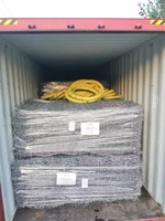 Vente en gros de gabions galvanisés en treillis métallique, facilement assemblables, pour murs de soutènement et protection contre les chutes de pierres, modélisation 3D