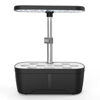 Systèmes de culture hydroponiques d'intérieur électroniques petite jardinière pour la maison Pots de légumes serre Kit de jardin lumière LED