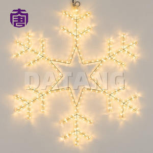 Tira de Luces LED Impermeables IP65 Personalizadas, Luces de Copo de Nieve Multicolor, Certificación CE, Iluminación Decorativa para Interiores y Exteriores, Decoración Navideña - Product Image 2