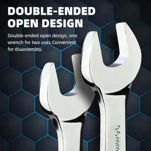 In Stock 46pcs/<b>set</b> Dual-ended Open-mouth Wrench <b>Set</b> Double-start Socket Ratchet <b>Torque</b> Extension Steel Oem Customizable Low - Product Image 1