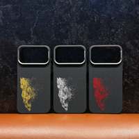   Coques de téléphone portable magnétiques antichoc avec motif mat et protection d'objectif pour iPhone 17 Pro Max