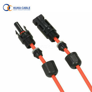 שחור + אדום שמש כבל 4mm2 6mm2 4mm 6mm PV כבל DC שמש הארכת חוט - Product Image 3