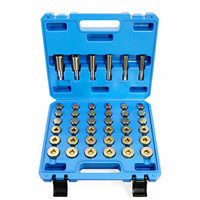 Kit de réparation de bouchons de vidange d'huile M13 M15 M17 M20 M22 64/114 pièces, kit d'outils de réparation de filetage pour bacs de vidange, kit d'outils de réparation de filetage automobile