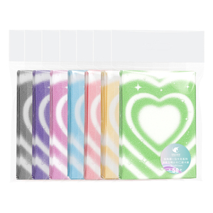 1000 pièces neuves !!! Série Macaron holographique, forme de cœur, mat + petites étoiles, pochettes pour cartes photo KPOP - Product Image 6