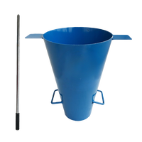 Nouvel ensemble de testeurs de compactage du béton - Cône de compactage, testeur de compactage, entonnoir, règle de compactage - Ensemble 4 pièces - Précision - Protection IP55 - 1 an de garantie