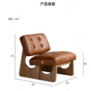 เก้าอี้อาร์มแชร์สไตล์มินิมอลทันสมัย หุ้มกำมะหยี่สีเทา เก้าอี้โซฟาเดี่ยว สไตล์นอร์ดิก เฟอร์นิเจอร์ห้องนั่งเล่น - Product Image 5