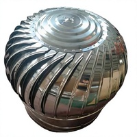 Ventilateur axial à turbine de toit en acier inoxydable, alimenté par le vent, personnalisable pour l'évacuation industrielle