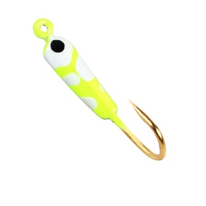 Direct usine, Ensemble de hameçons de pêche sur glace lumineux, mini hameçons <span class=keywords><strong>en</strong></span> plomb, hameçons de fond, 25mm/0.7g - Product Image 5
