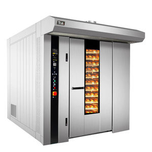 Fabricante de piezas OEM de bandeja 64 24, <span class=keywords><strong>precio</strong></span> bajo, Fungsi Dari, estante de Gas, horno rotatorio para hornear <span class=keywords><strong>pan</strong></span> <span class=keywords><strong>blanco</strong></span>, equipo de panadería - Product Image 2