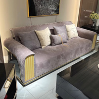 Mobilier design moderne, minimaliste, léger, style luxe, ensemble mode et luxe canapé en cuir canapé de salon