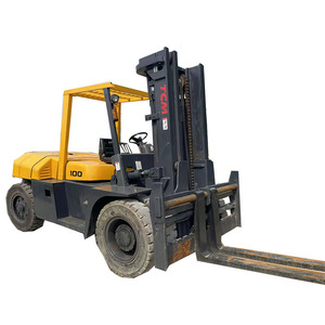 10 T Japon Marque Diesel Chariot Élévateur Prix komatsu TCM FD100 Élévateurs de Fourche Utilisé Heli 7 Tonnes 10 Tonnes Chariot Élévateur avec Moteur Isuzu - Product Image 1