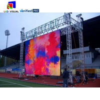 Pemasangan Mudah Panel LED Dinding Raksasa Indoor Outdoor 500x500 /1000mm P2.6 P2.9 P3.91 Layar LED Sewa yang Dapat Dipindahkan