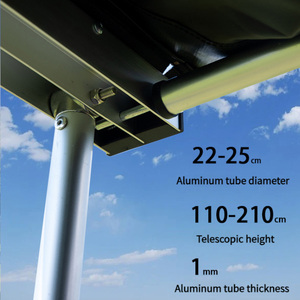 Oem Hot Sale Awning Tent 4x4 Offroad Car <strong>Roof</strong> 2.5*1.6m Aluminum <strong>Canopy</strong> Oxford Fabric 4wd Outdoor Camping Awning For Car - Product Image 3