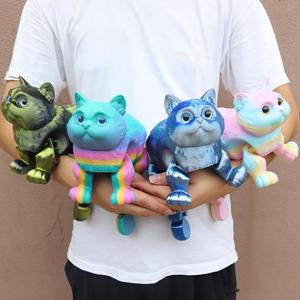 Nuevo Producto Transfronterizo: Figura de Gato de Pelo Corto Impresa en 3D de Cristal con Articulaciones, Figura de Animal Pequeño, Venta al por Mayor Disponible - Product Image 1