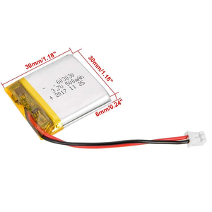 Batterie ultra-mince pour montre intelligente 603030 ignifugée 500mah 520mah 650mah 3.7v cellules au lithium-ion à pochette bon marché pour voiturette de golf - Product Image 6