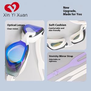 Gafas de natación para adultos de alta definición, diseño antivaho impermeable, Marco galvanizado, <span class=keywords><strong>Shopee</strong></span> transfronterizo, venta al por mayor - Product Image 3