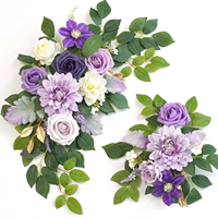 Nouveau Bouquet de Fleurs Artificielles Premium 2026 – Décoration Faite Main pour Dossier de Chaise, Ornement Fini pour Mariage, Table et Arrangement d'Escalier