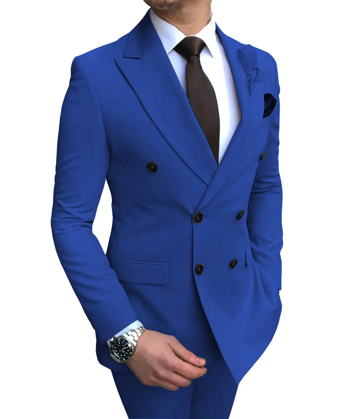 Wholesale customization two-piece groomsmen clothing formal jackets Slim costume work wear clothing Smart business Men 's suits