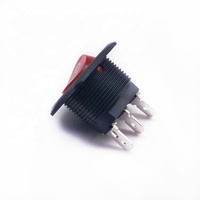 Interrupteur à bascule rond de 20 mm avec lumière LED 6A 250V T85 1E4