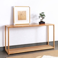 Nouvelle table console d'extérieur en bois massif de style chinois pour le hall d'entrée et le salon, design étroit et antique