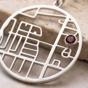 Kalung Peta Kustom, Kalung Peta Kota dengan Batu Kelahiran, Lapisan Emas 18K, Baja Anti Karat, Liontin Mungil, Hadiah Kenang-kenangan - Product Image 3