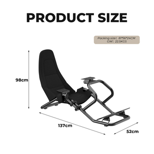 Cockpit de simulation de course entièrement réglable avec logo personnalisé, support Direct Drive, cadre en acier robuste, modèle 6021, usage commercial - Product Image 5
