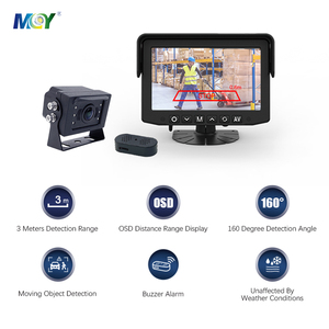 11Ghz milimet sóng di chuyển đối tượng phát hiện BSD Radar camera với thời gian thực hình ảnh cảnh báo âm thanh cho xe tải semitrailer - Product Image 2