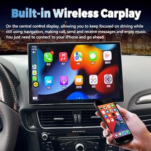 <b>Android</b> 13 256GB Screen Car Stereo for Audi Q5 2009-2016 WIFI 4G SIM Split Screen BT GPS Navi Multimedia Wireless Carplay 13.3" - Product Image 2