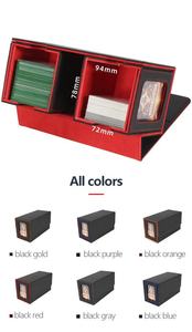    Caja de Cartas TCG Personalizada de Cuero PU Ecológico y Duradero, Protector de Cartas con Ventana Doble de 3 en 1 para Cartas de Juego Yugioh, 200+ - Product Image 6
