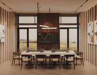 Table de salle à manger en bois de luxe moderne pour restaurant café café pour hôtel ou appartement meubles de restaurant de qualité