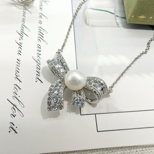 Parure de bijoux tendance en laiton plaqué or avec perles d'eau douce : boucles d'oreilles, bague et pendentif, chaîne de pull, cadeau - Product Image 2