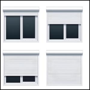 Persiana enrollable eléctrica inteligente, ventana de aleación de aluminio con persiana enrollable <span class=keywords><strong>Blackout</strong></span> Zebra acabada con función de aislamiento térmico - Product Image 2