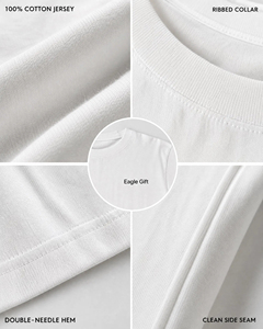 T-shirt en coton formel surdimensionné personnalisé avec votre logo de marque pour hommes, vente en gros - Product Image 2