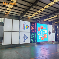 Letrero Luminoso LED Acrílico 3D Personalizado para Exteriores, Letrero Comercial para Tiendas, Letrero Tipo Pilar para Restaurantes