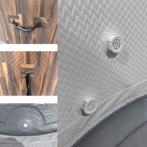 Jacuzzi Inflable para Relajación en el Balcón, <span class=keywords><strong>Spa</strong></span> Redondo para 4 a <span class=keywords><strong>6</strong></span> <span class=keywords><strong>Personas</strong></span>, Jacuzzi Inflable para Exteriores con Calentador - Product Image 5