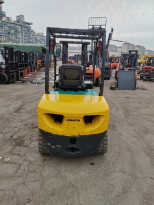 Secondhand 3 Ton for Komatsu FD30 Mini Side Shift Forklift Truck 3 Stage Mast Imported from Japan Small Diesel Heli <b>Make</b> - Product Image 6