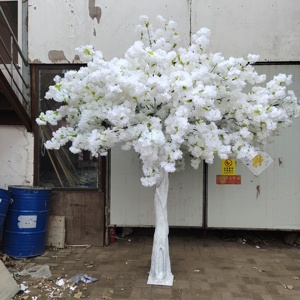Boda Artificial caída de cerezo árbol llorando Cerezo blanco Cerezo árbol para interior al aire libre hogar boda decoración - Product Image 4