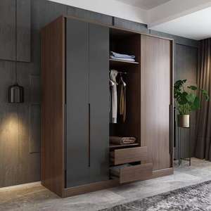 अनुकूलित अलमारी कपड़े नरम कस्टम सेट लकड़ी तस्वीर लकड़ी शैली भंडारण कमरे आधुनिक फर्नीचर - Product Image 6