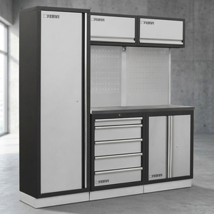 Fervi Modular Office Furniture-A008C <b>Tool</b> <b>Cabinets</b> 1960x498x2000mm Dimensions for Efficient Workspace - Product Image 3