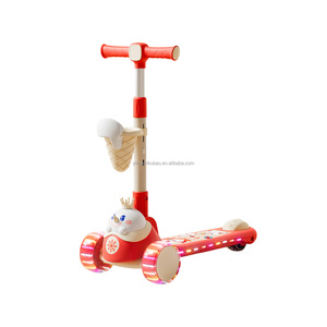 Nuevo Diseño de <span class=keywords><strong>Patinete</strong></span> Plegable de <span class=keywords><strong>3</strong></span> Ruedas de PU para Niños con Luz LED para Uso en Exteriores, Edad 2-6 <span class=keywords><strong>Años</strong></span> - Product Image 2