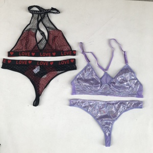 Deep Love Embroidery <strong>Mini</strong> Skirt Metal Chain Lace See Through Women Nightgowns Sexy Lingerie <strong>Bra</strong> and <strong>Panty</strong> Beige <strong>Set</strong> for Women - Product Image 3