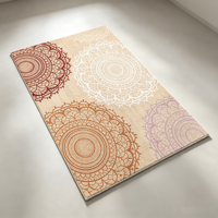 Tapis de salon rectangulaire en fibre de polyester, style patchwork classique européen, prix d'usine, décoration intérieure