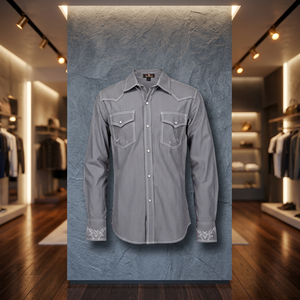 Camisa de Piloto para Hombre, 100% Algodón, Manga Larga, Verano - Product Image 3