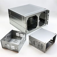 Chasis de equipo de potencia informática de grado industrial | Caja de gabinete de metal de alta refrigeración | Bahía multi-HDD personalizable