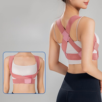 Correcteur de posture invisible réglable pour adultes avec sangles respirantes et portables, soutien de la taille et de la poitrine