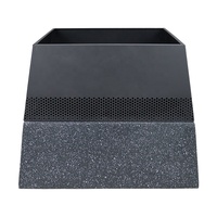 Foyer rectangulaire pour le camping et le jardin, support MGO avec découpe laser, foyer en métal, vente en gros