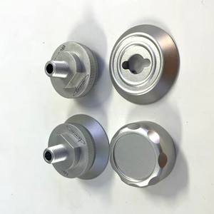 Custom CNC <b>Machining</b> Service Square Billet Aluminum Engine Oil Cap Silver CNC Custom Billet Aluminum Oil Cap - Product Image 3